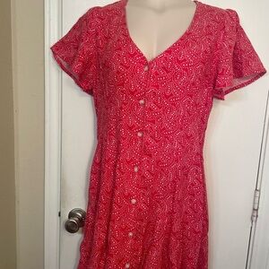 Universal Thread Red Paisley Dress